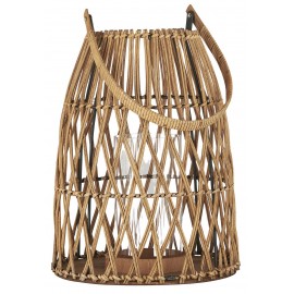 lanterne ronde rotin tresse ib laursen