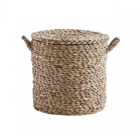 panier tresse avec couvercle seagrass herbier naturel madam stoltz