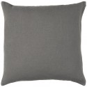 ib laursen housse de coussin carre lin gris anthracite fonce