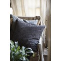 ib laursen housse de coussin carre lin gris anthracite fonce