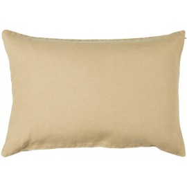 ib laursen housse de coussin lin rectangulaire beige cafe creme
