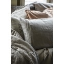 ib laursen housse coussin lin rectangulaire gris clair lin naturel