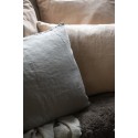 ib laursen housse coussin lin rectangulaire gris clair lin naturel