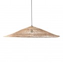 hk living tres grande suspension xl ronde evasee design osier naturel