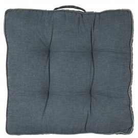 ib laursen coussin de sol carre toile bleu roi