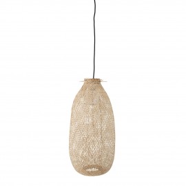 bloomingville bamboo suspension en bambou tresse