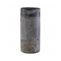 house doctor vase tube verre opaque texture degrade rock