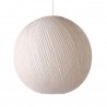 hk living suspension sphere blanche papier bambou 80 cm