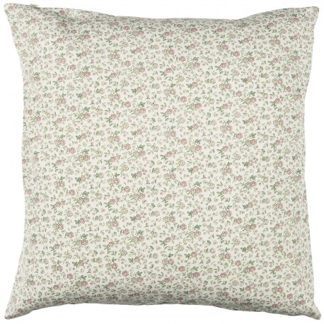 ib laursen taie d oreiller coton petites fleurs delicates rose vert