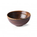 hk living petit bol porcelaine marron style japonais