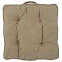 ib laursen coussin carre epais de sol coton beige sable naturel