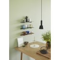 hubsch table a manger bois clair motif chevrons design moderne