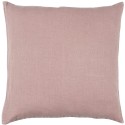 housse de coussin carree lin 50 x 50 rose uni corail poudre ib laursen
