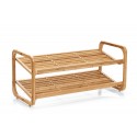 etagere rangement chaussures empilable bois bambou zeller