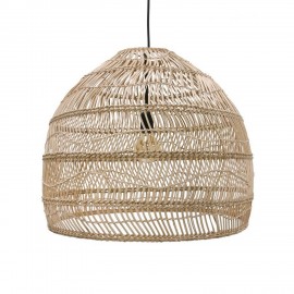 hk living ball grande suspension osier tresse naturel d 60 cm vol5015