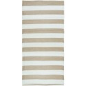tapis long plastique recycle rayures beige blanc ib laursen