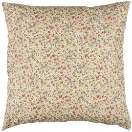 taie oreiller coton style liberty jaune rose rouge ib laursen 60 x 60