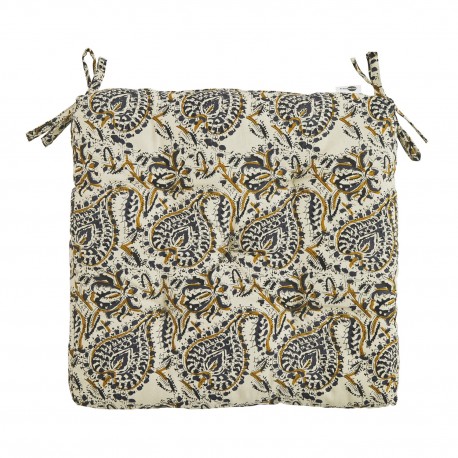 galette de chise double face reversible imprime fleuri madam stoltz