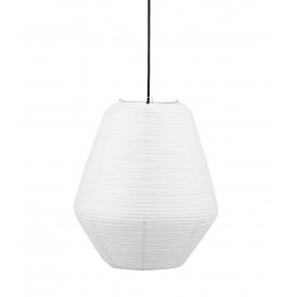 house doctor abat jour suspension vertical papier de riz blanc