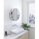 umbra cirko miroir mural rond avec rangement 1013194-040