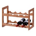 Casier à bouteilles empilable bois de bambou zeller