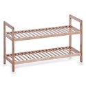 zeller etagere a chaussures 2 etages bois de bambou 13560