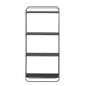 bloomingville juan etagere murale 4 tablettes metal noir