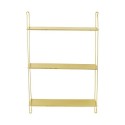 bloomingville etagere murale legere suspendue metal dore layla