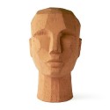 hk living sculpture tete en terre cuite abstract head