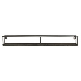 etagere murale etroite industrielle metal noir ib laursen