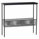 console design metal noir hubsch