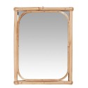 petit miroir mural cadre bambou rustique naturel ib laursen