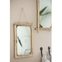 petit miroir mural cadre bambou rustique naturel ib laursen