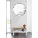 umbra hubba tres grand miroir mural rond metal noir 1012715-378