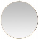 Miroir rond cadre laiton fin vintage IB Laursen 59 cm