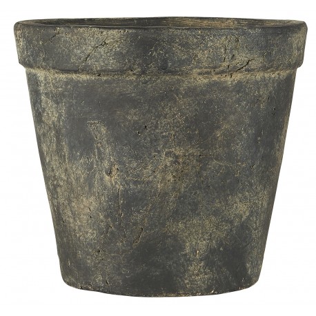 pot de fleur terre cuite gris patine rustique ib laursen samos