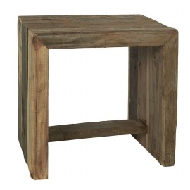 tabouret rustique bois recycle unika ib laursen 2197-00