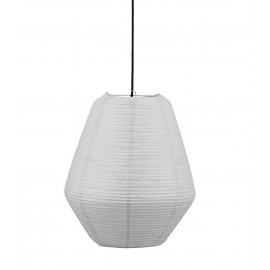abat jour de suspension design papier de riz house doctor bidar gris
