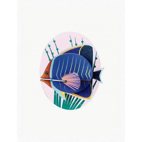 decoration poisson mural ludique studio roof poisson papillon