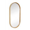 hubsch miroir mural ovale cadre bois de bambou  style scandinave