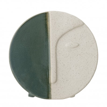 bloomingville vase mural a suspendre gres vert blanc bicolore talia