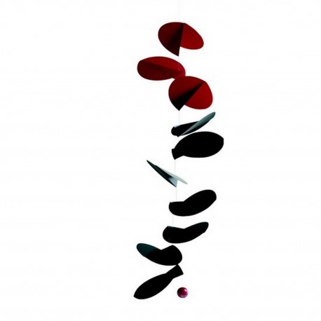 Mobile décoration flensted turning leaves rouge et noir