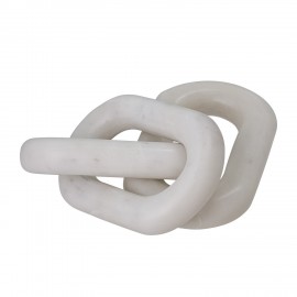 Sculpture en marbre chaine Bloomingville Adee