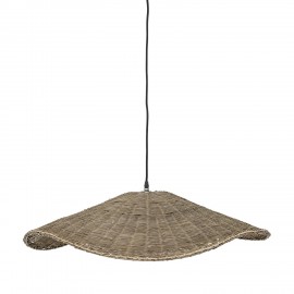 bloomingville suspension chapeau bois tresse bambou style rotin pop