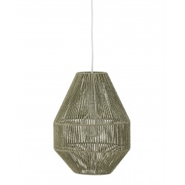 bloomingville suspension fibre naturelle corde style boheme vert sacco