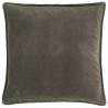 housse de coussin velours gris taupe carré ib laursen 50 x 50 cm