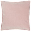 ib laursen housse de coussin carree velours rose pastel 50 x 50 cm