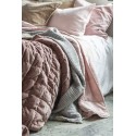 ib laursen housse de coussin carree velours rose pastel 50 x 50 cm