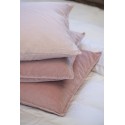 ib laursen housse de coussin carree velours rose pastel 50 x 50 cm