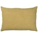 ib laursen housse de coussin rectangulaire lin uni jaune moutarde